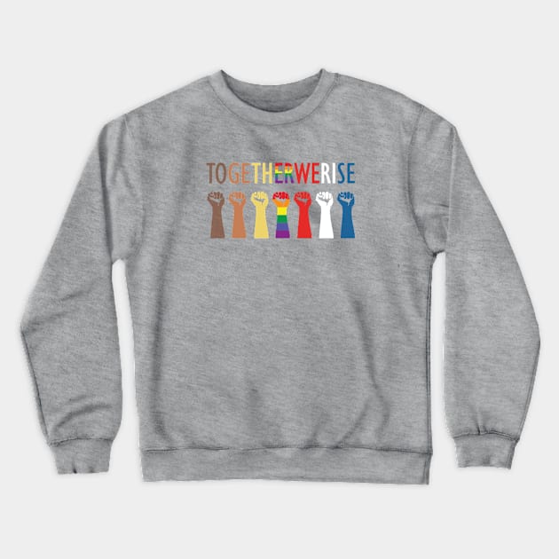 immigrants rights Crewneck Sweatshirt by reannatiago